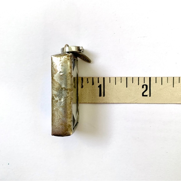 Jewel Kade Treble Clef two sided silver shadowbox large charm pendant - Picture 16 of 16